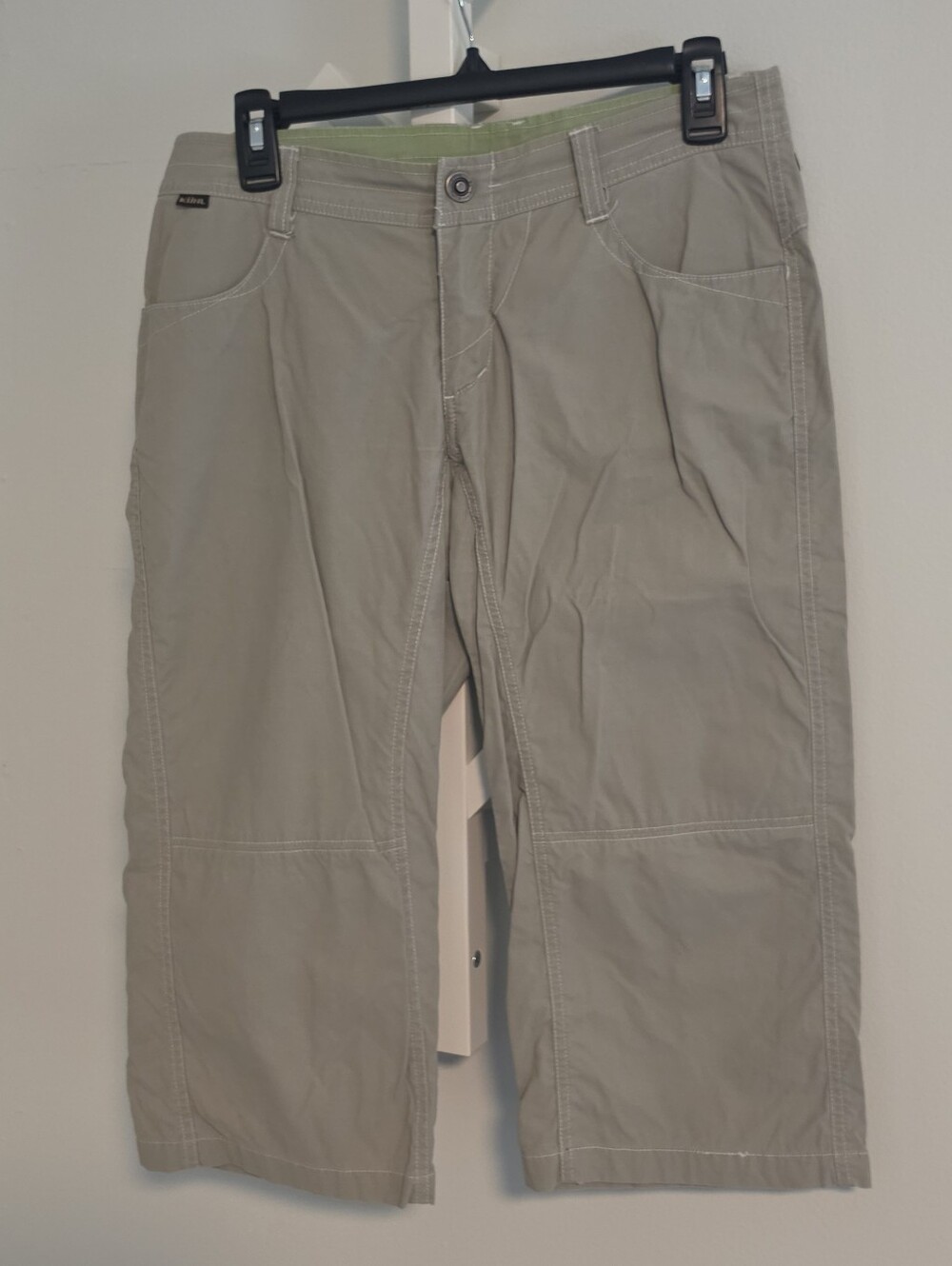 Kuhl Splash Kapri Khaki Stretch Hiking Capri Pants Women's 6 Small Like New!